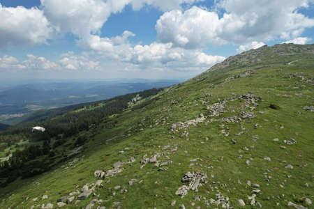 View at Vitosha Mountain. Near Sofia, Bulgariaの写真素材