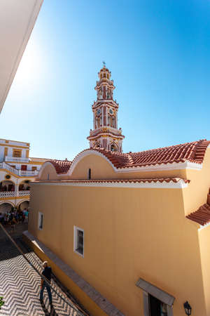 Sacred Monastery of Saint Archangel Michael the Panormitis. Symi island, Greece.の写真素材