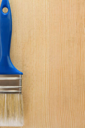 brush on wood background texture