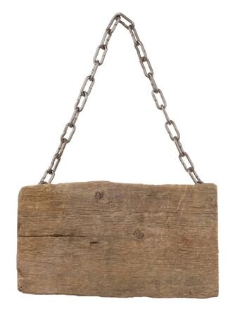 signboard isolated on white backgroundの写真素材