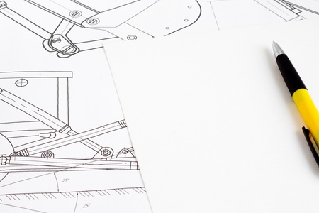 pen and form at draftの写真素材