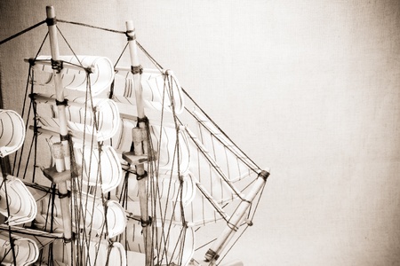 vintage old ship at texture
