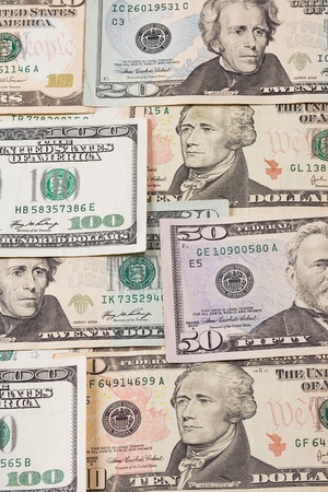 vertical image of dollar