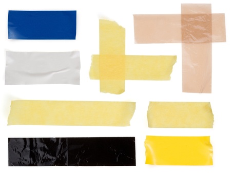 scotch strips isolated on white backgroundの写真素材