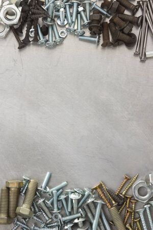 metal construction  hardware tool on metal texture
