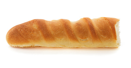 french bread isolated on white background