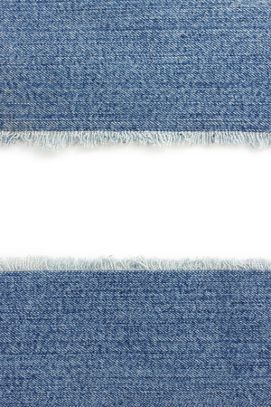 jeans blue texture on white backgroundの写真素材