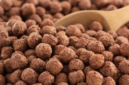cereal chocolate balls as background texture