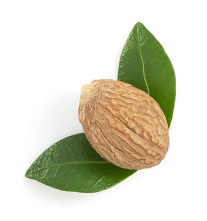 nutmeg isolated on white background