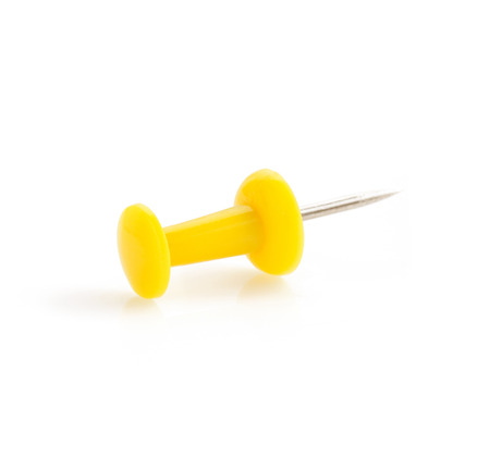 pushpin isolated on white backgroundの写真素材