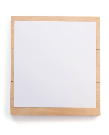 paper and board isolated on white backgroundの写真素材