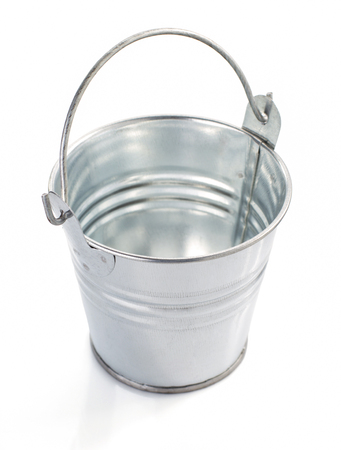 bucket isolated on white backgroundの写真素材