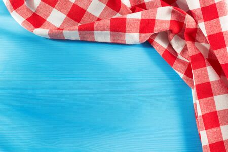 cloth napkin on wooden backgroundの写真素材