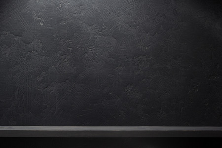 board on black background texture