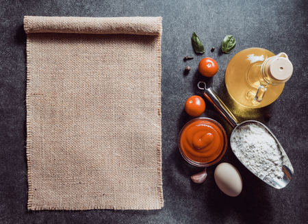food spice and herbs at tableの写真素材