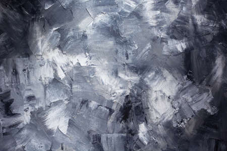 Painted background texture as abstract wall surface. Art paint stroke  of oil painting or putty background at canvasの写真素材