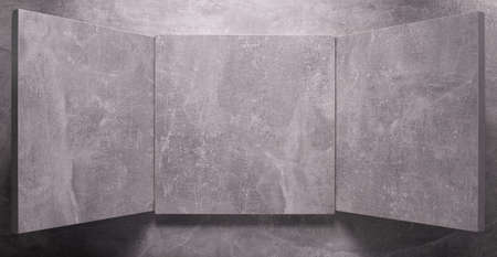 Abstract grey background texture at table or wall. Picture frame at gray wall background surface