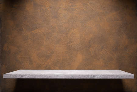 Abstract painted background texture and shelf at wall. Book shelf at  wall background surface