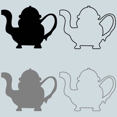 The liquid container black and other color it is set icons.のイラスト素材