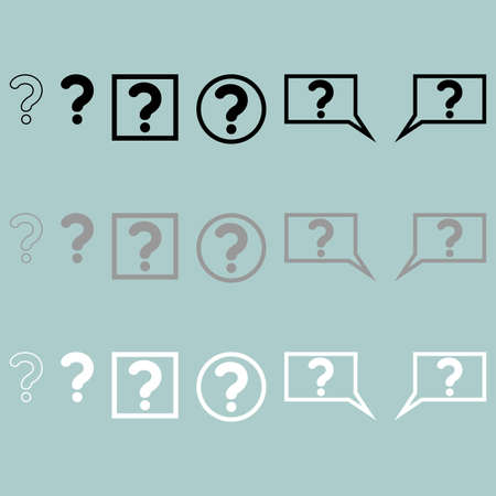 Sign question or what icon set.のイラスト素材