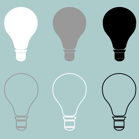 Bulb or electric light icon it is set.のイラスト素材
