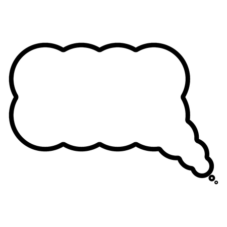 Measage it is the black color icon .のイラスト素材