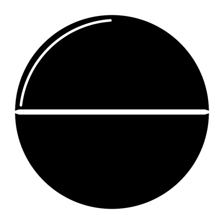 Pill it is the black color icon .のイラスト素材
