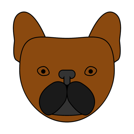 Head dog it is the color icon .のイラスト素材