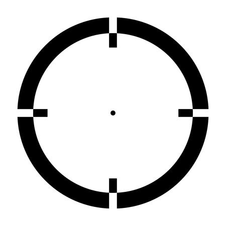 Sight  it is the black color icon .のイラスト素材