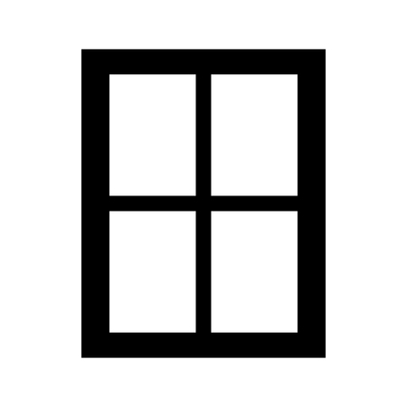 Window  it is the black color icon .のイラスト素材