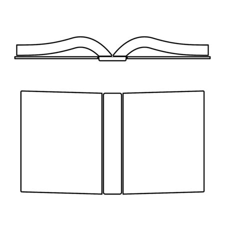 Book   it is the black color icon .のイラスト素材