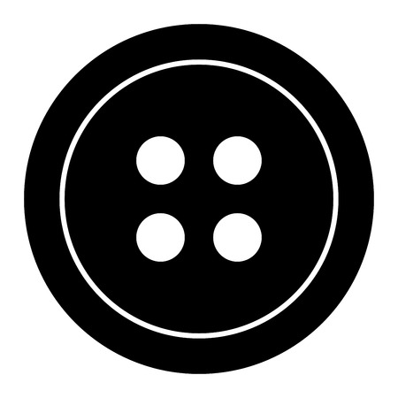 Clothing button it is the black color icon .のイラスト素材