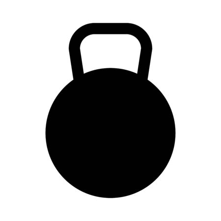 Kettlebell it is the black color icon .のイラスト素材