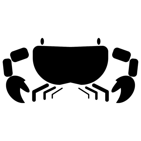Crab it is the black color icon .のイラスト素材