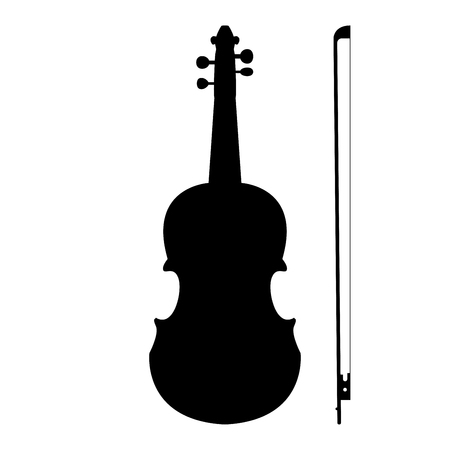 Violin black color icon.のイラスト素材