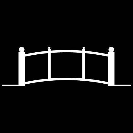 Bridge it is the white color icon.のイラスト素材