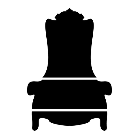 Throne it is the black color icon .のイラスト素材