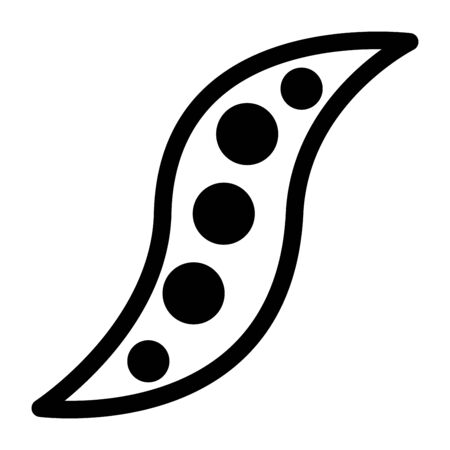 Bean it is the black color icon .のイラスト素材