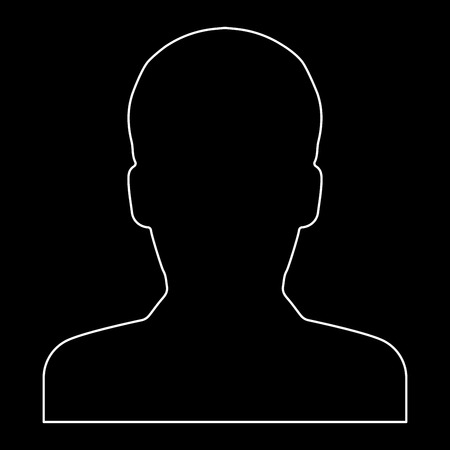 Avatar   it is the white path icon .のイラスト素材