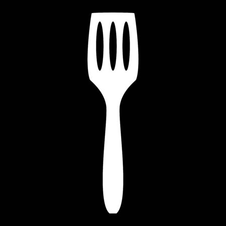 Kitchen spatula it is the white color icon .のイラスト素材