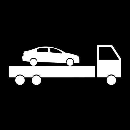 Car service it is the white color icon .のイラスト素材