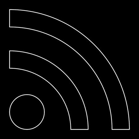 News line sign it is the white path icon .のイラスト素材