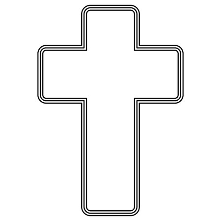 Church cross icon .の写真素材