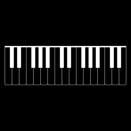 Piano keys icon .のイラスト素材