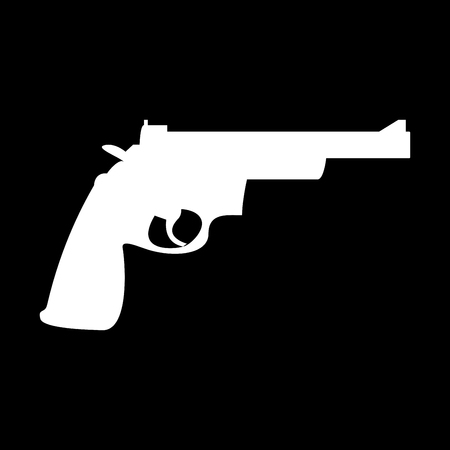 Gun revolver icon .のイラスト素材