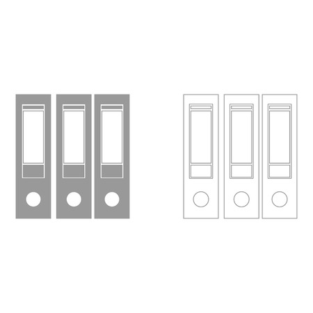 Folders  set  icon .のイラスト素材