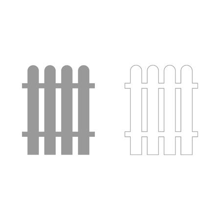 Fence  set  icon .のイラスト素材