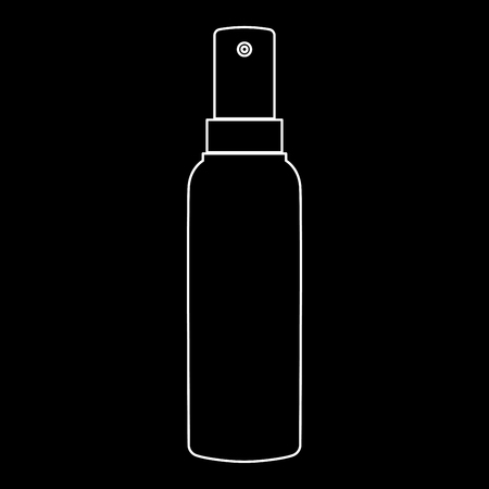 Spray it is white color path  icon .のイラスト素材