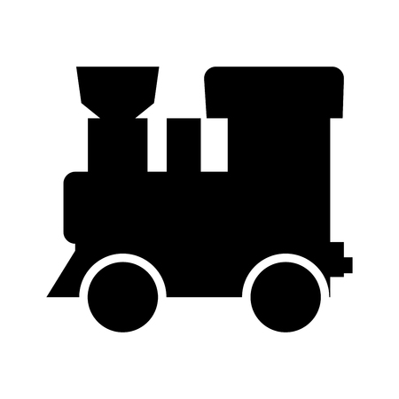 Steam locomotive - train black it is black color icon .のイラスト素材
