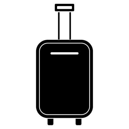 Luggage bag black it is black color icon .のイラスト素材